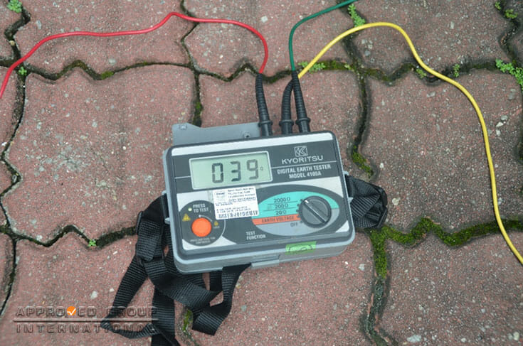 Figure 5: The Megger Test result showed that the ground resistance of the location was within the acceptable range.