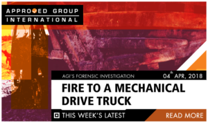 Fire to a Mechanical Drive Truck