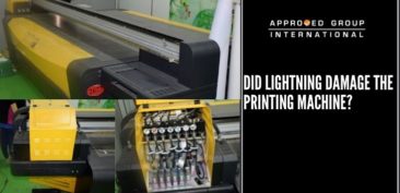 Did lightning damage the printing machine