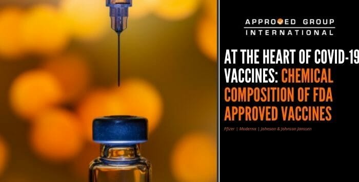 At the heart of COVID-19 vaccines: Chemical Composition of FDA Approved Vaccines